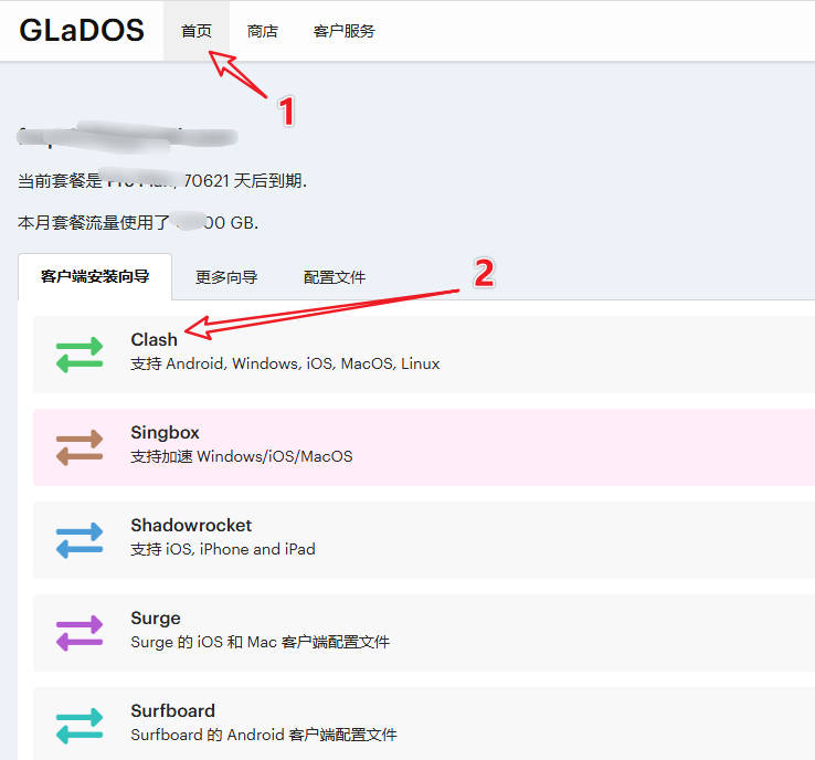 glados客户端向导