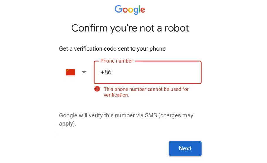 此号码无法验证