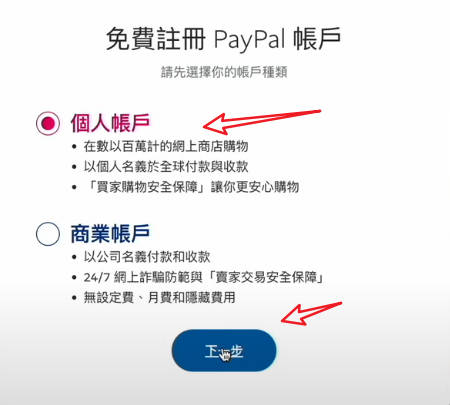 免费注册paypal