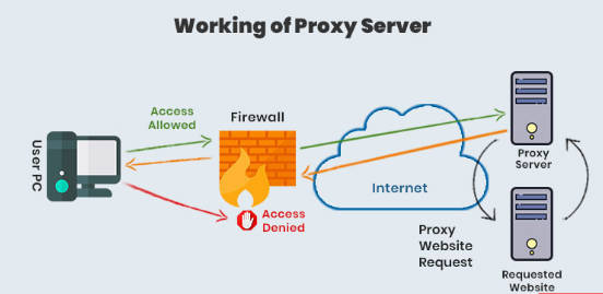 working of proxy server