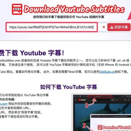 如何下载youtube字幕