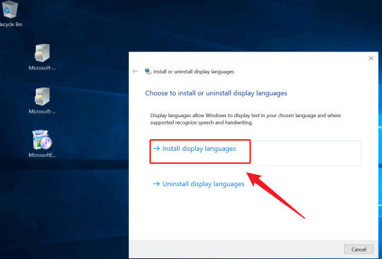 install display languages