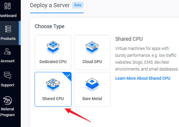 shared cpu