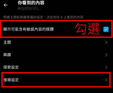 显示可能含有敏感内容的媒体