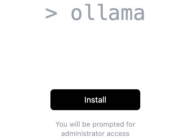 install ollama